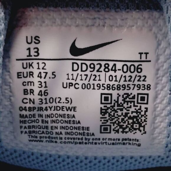 Nike‎ Flex Experience 11 Next Nature Running Shoes Mens Size 13 Platinum Blue - Picture 8 of 8